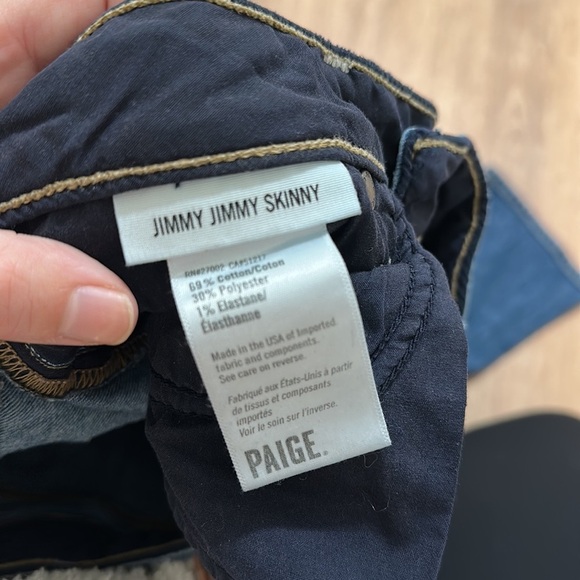 PAIGE | Jimmy Jimmy Skinny Jeans in Tiger Lilly - Picture 5 of 5